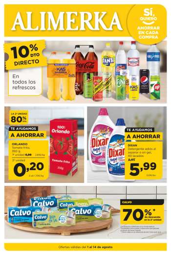 Folleto actual Alimerka - 01/08/24 - 14/08/24.