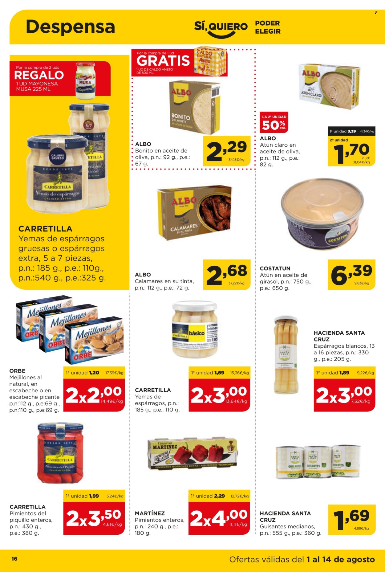 Folleto Alimerka - 01/08/24 - 14/08/24. Página 16