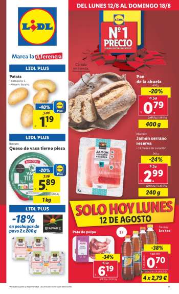 Folleto actual Lidl - 12/08/24 - 18/08/24.