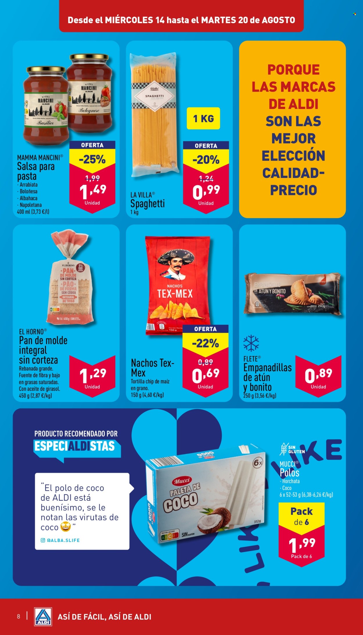Folleto Aldi - 14/08/24 - 20/08/24. Página 8