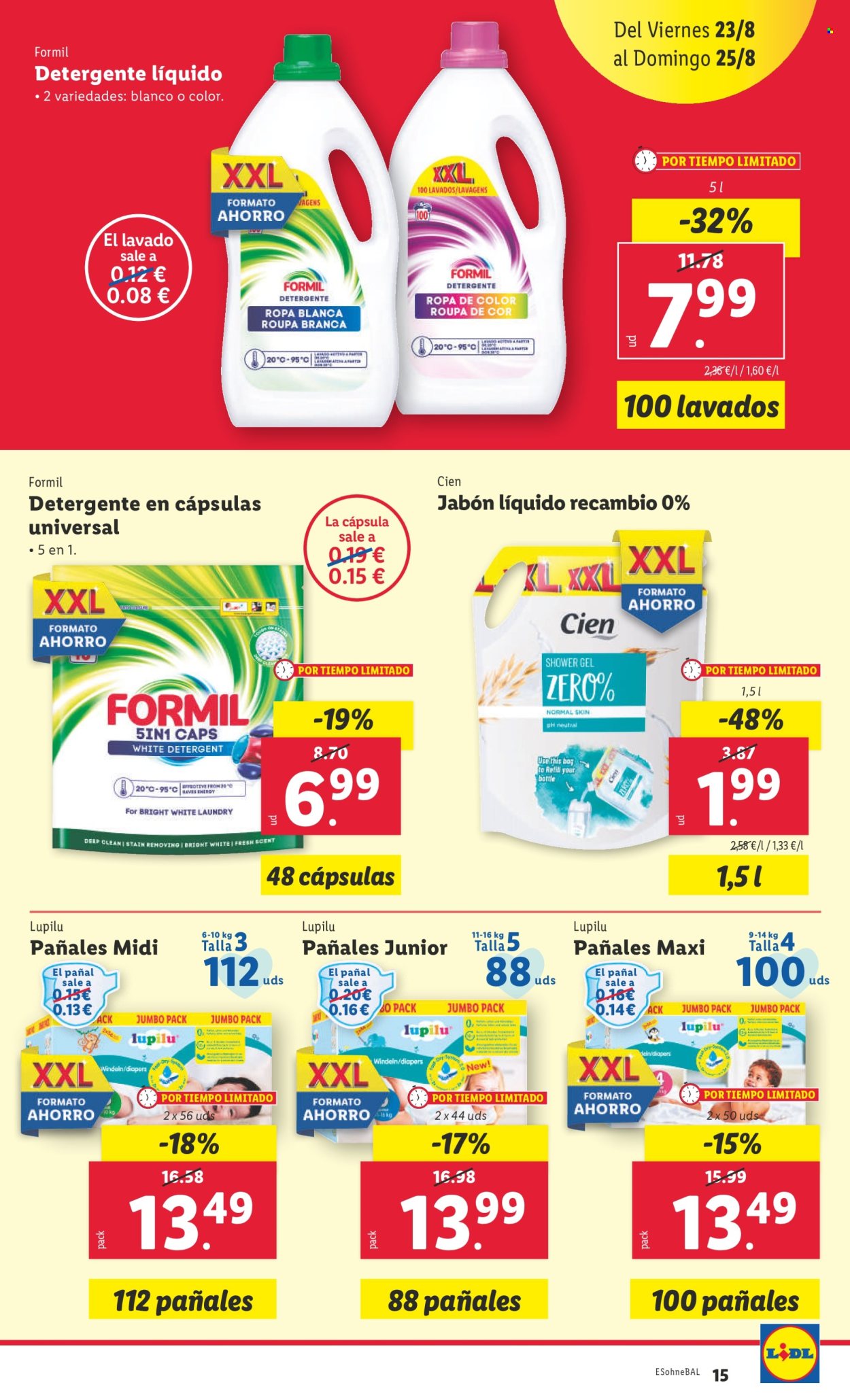 Folleto Lidl - 19/08/24 - 25/08/24. Página 15