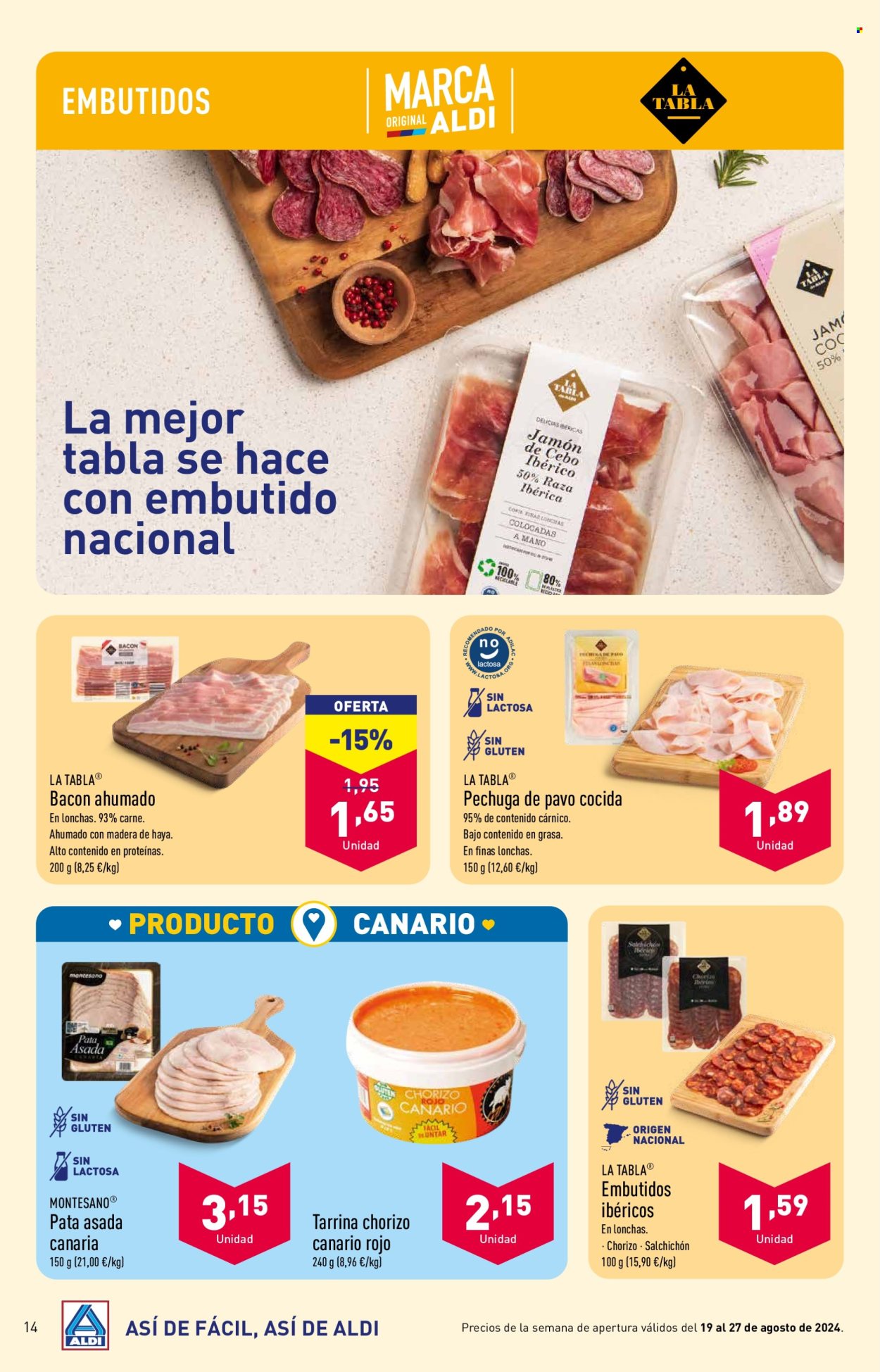 Folleto Aldi - 19/08/24 - 27/08/24. Página 14