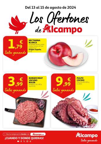 Folleto actual Alcampo - 13/08/24 - 15/08/24.