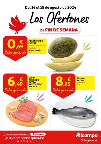 Folleto actual Alcampo - 16/08/24 - 18/08/24.