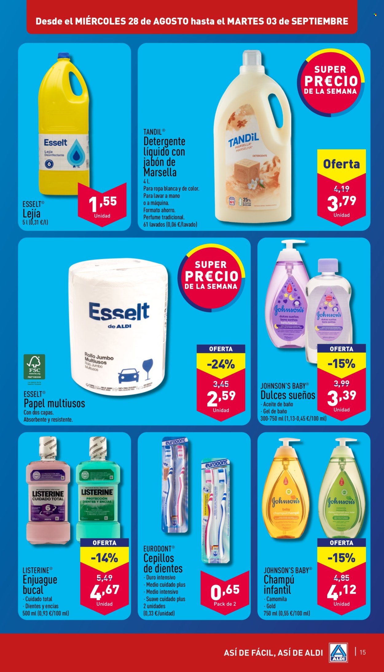 Folleto Aldi - 28/08/24 - 03/09/24. Página 15