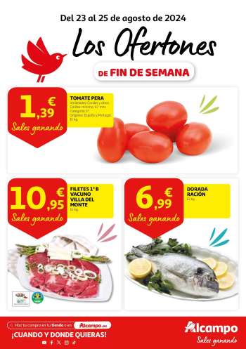 Folleto actual Alcampo - 23/08/24 - 25/08/24.