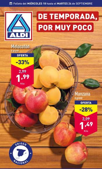 Folleto actual Aldi - 18/09/24 - 24/09/24.