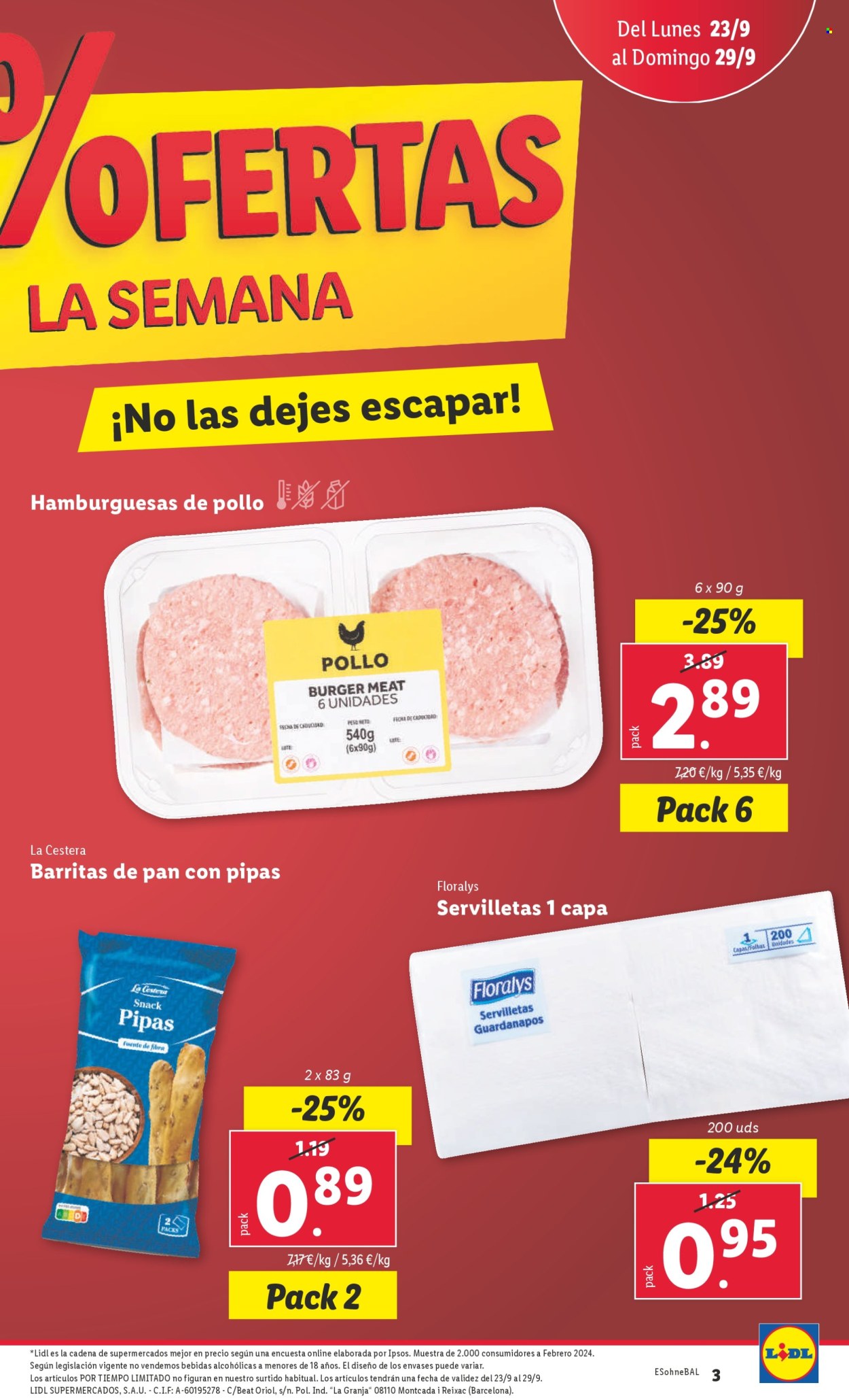 Folleto Lidl - 23/09/24 - 29/09/24. Página 3