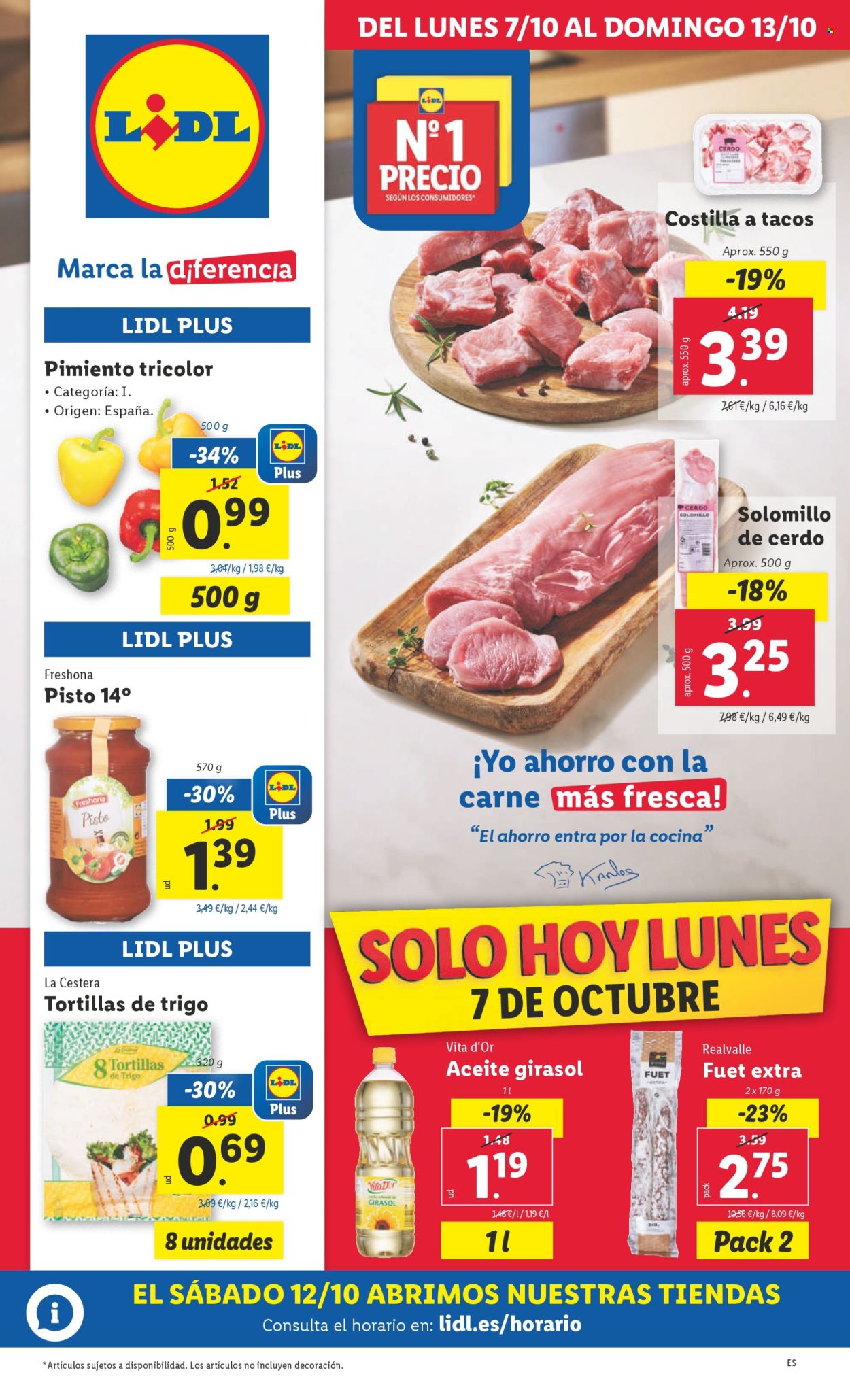 Folleto Lidl - 07/10/24 - 13/10/24. Página 1