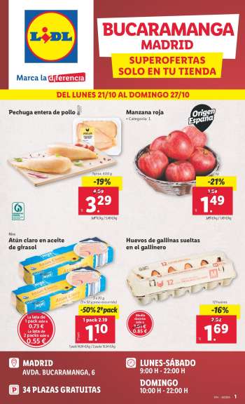 Folleto actual Lidl - 21/10/24 - 27/10/24.