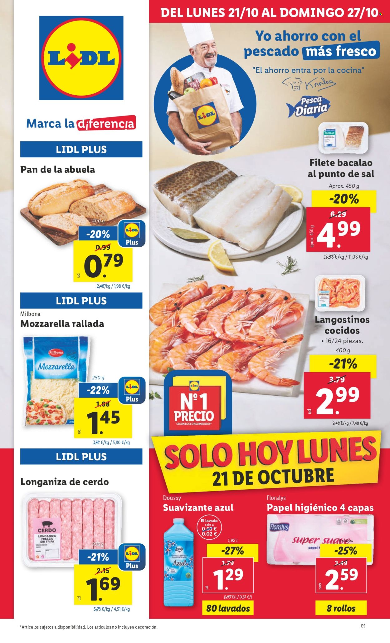 Folleto Lidl - 21/10/24 - 27/10/24. Página 1