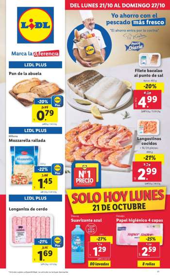 Folleto actual Lidl - 21/10/24 - 27/10/24.