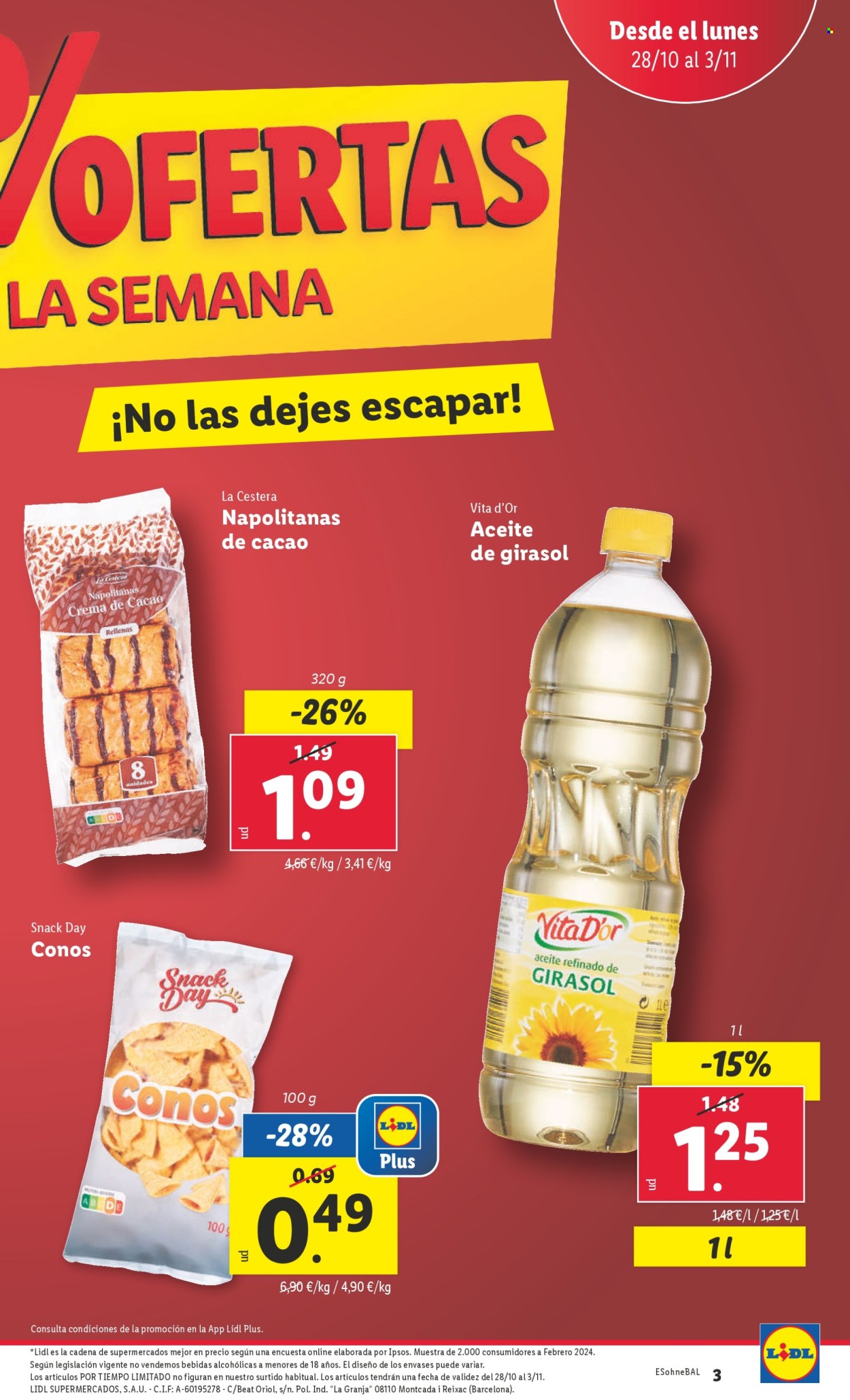 Folleto Lidl - 28/10/24 - 03/11/24. Página 3