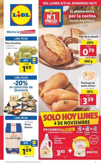Folleto actual Lidl - 04/11/24 - 10/11/24.