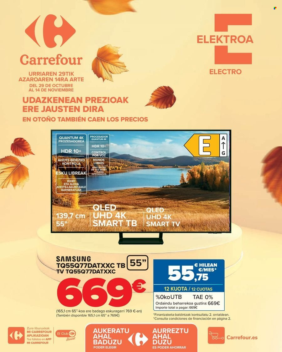 Folleto Carrefour - 29/10/24 - 14/11/24. Página 1
