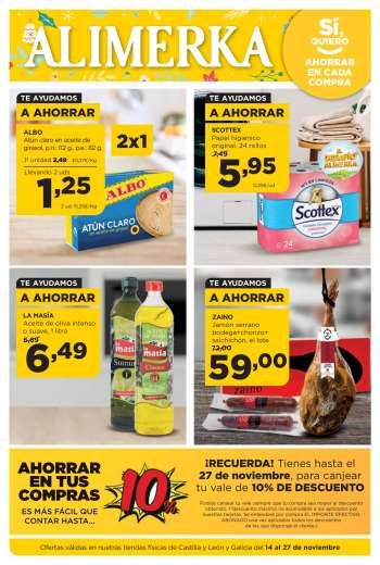 Folleto actual Alimerka - 14/11/24 - 27/11/24.