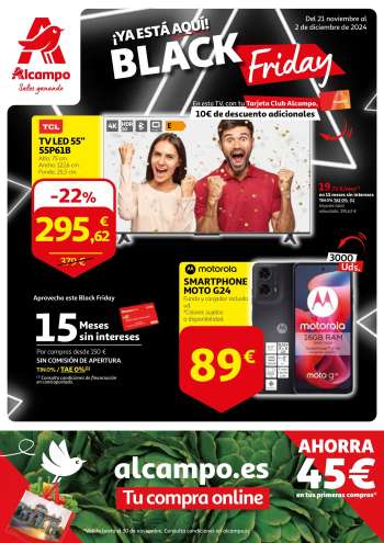Folleto actual Alcampo - 21/11/24 - 02/12/24.