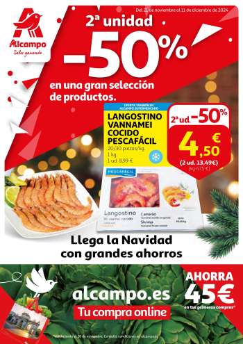 Folleto actual Alcampo - 21/11/24 - 11/12/24.