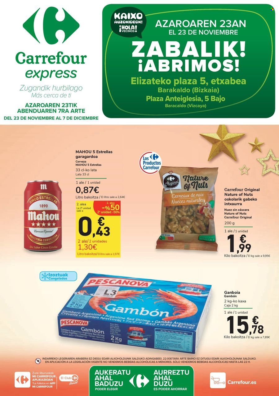 Folleto Carrefour - 23/11/24 - 07/12/24. Página 1
