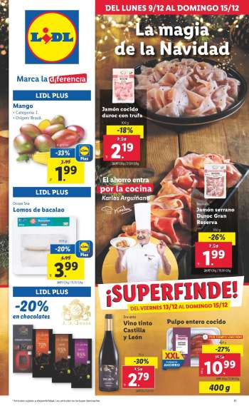 Folleto actual Lidl - 09/12/24 - 15/12/24.