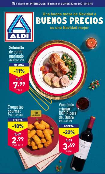 Folleto actual Aldi - 18/12/24 - 23/12/24.