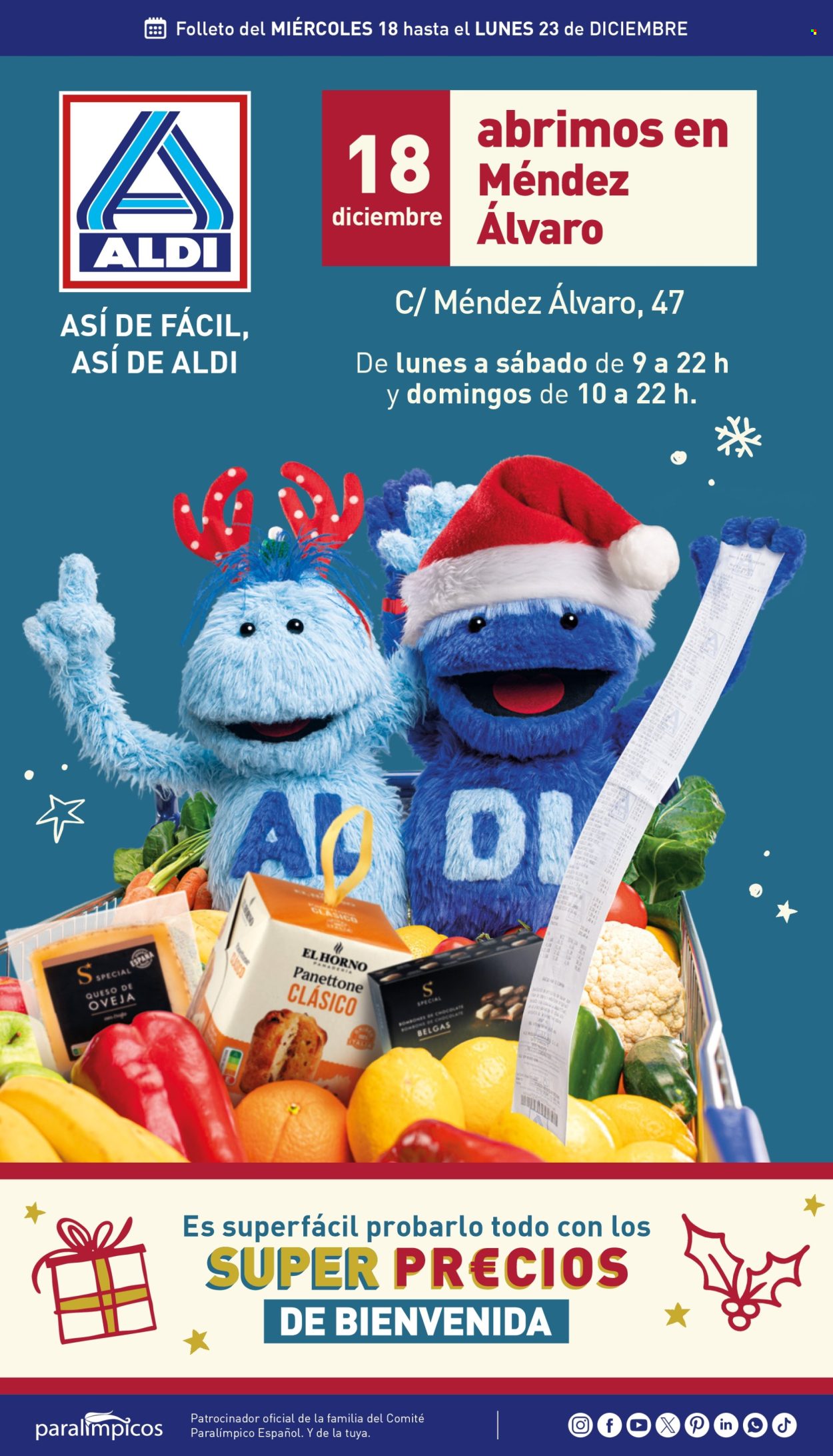 Folleto Aldi - 18/12/24 - 23/12/24. Página 1