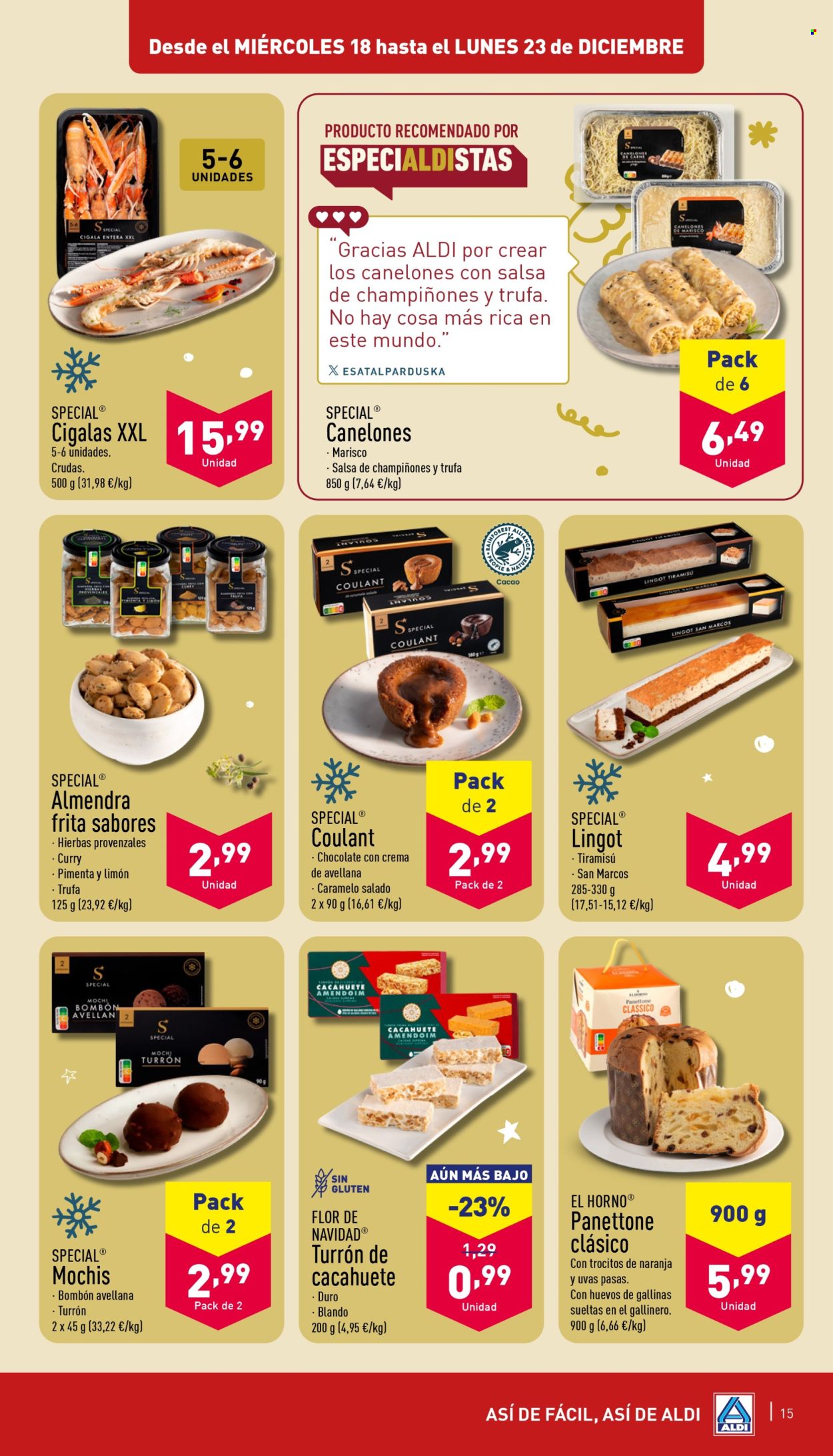 Folleto Aldi - 18/12/24 - 23/12/24. Página 15