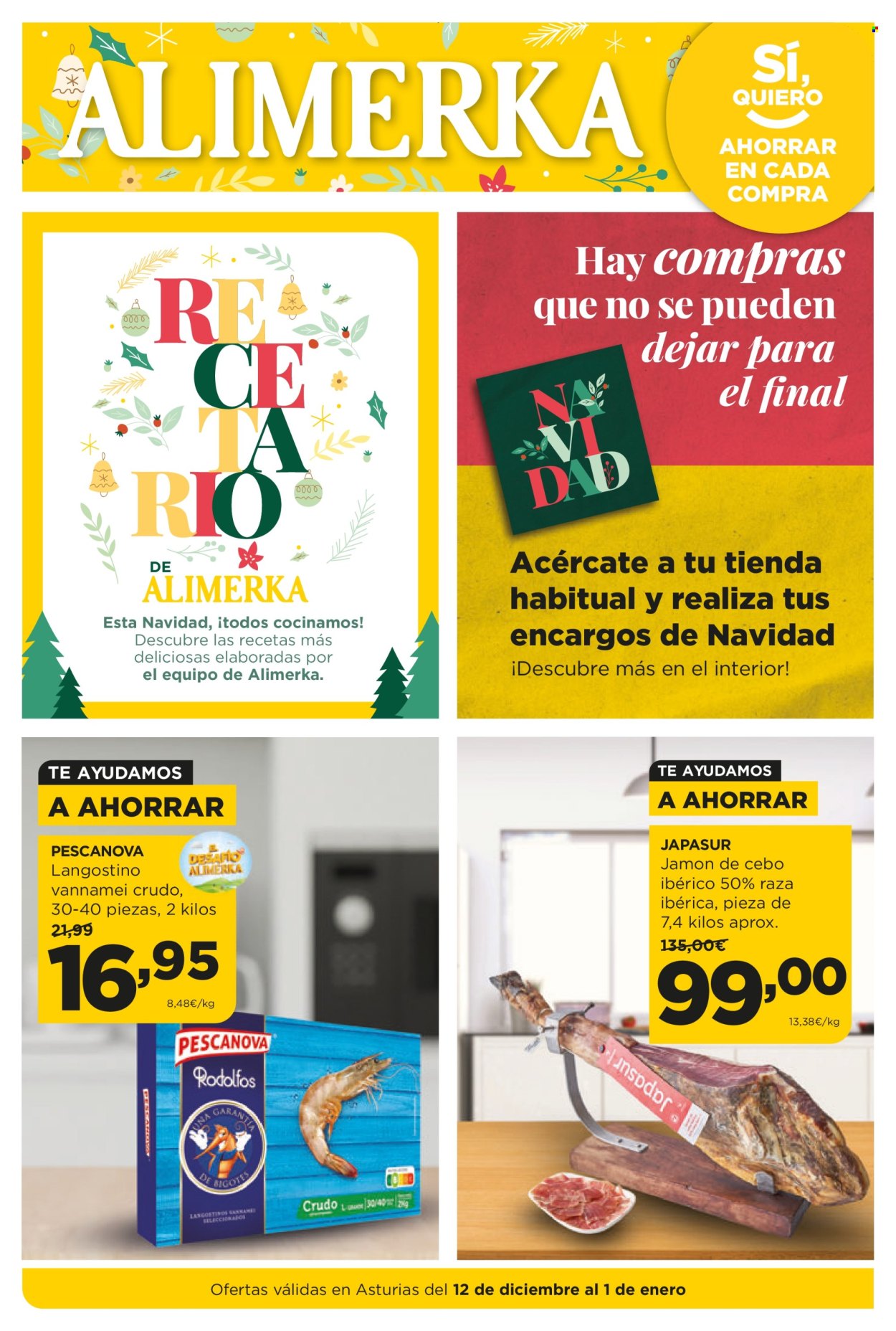 Folleto Alimerka - 12/12/24 - 01/01/25. Página 1