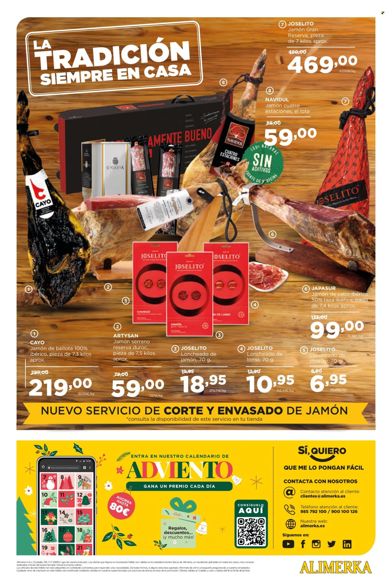 Folleto Alimerka - 16/12/24 - 24/12/24. Página 16