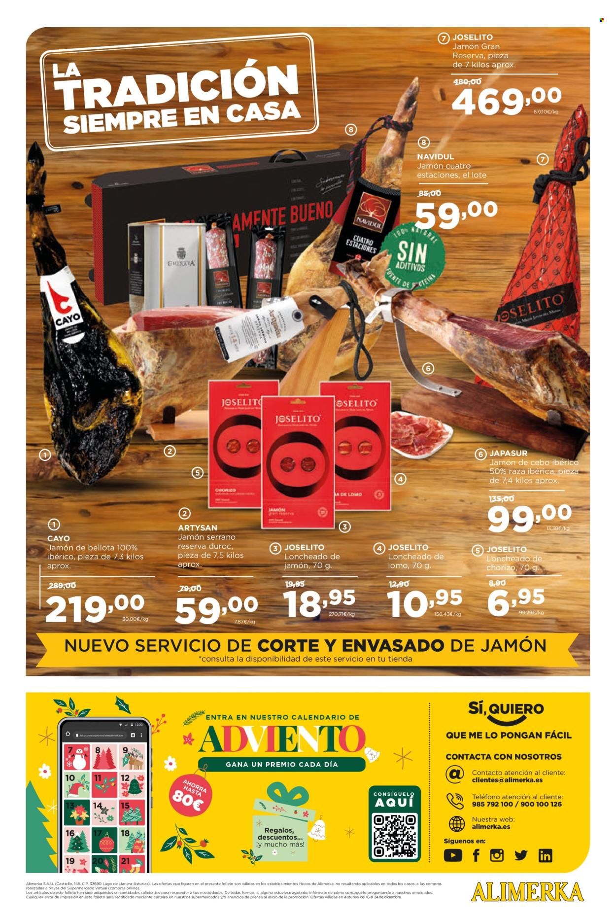Folleto Alimerka - 16/12/24 - 24/12/24. Página 16