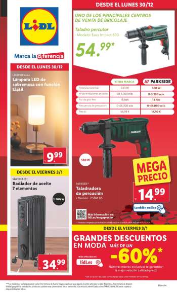 Folleto actual Lidl - 30/12/24 - 05/01/25.