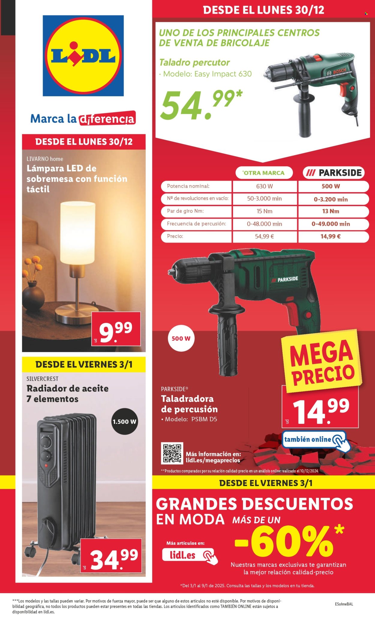 Folleto Lidl - 30/12/24 - 05/01/25. Página 1