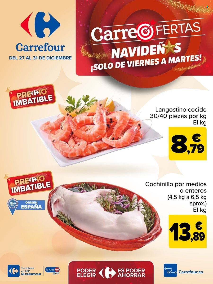Folleto Carrefour - 27/12/24 - 31/12/24. Página 1