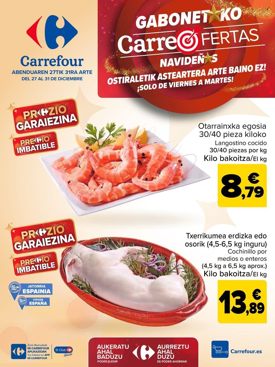 Folleto Carrefour - 27/12/24 - 31/12/24. Página 1