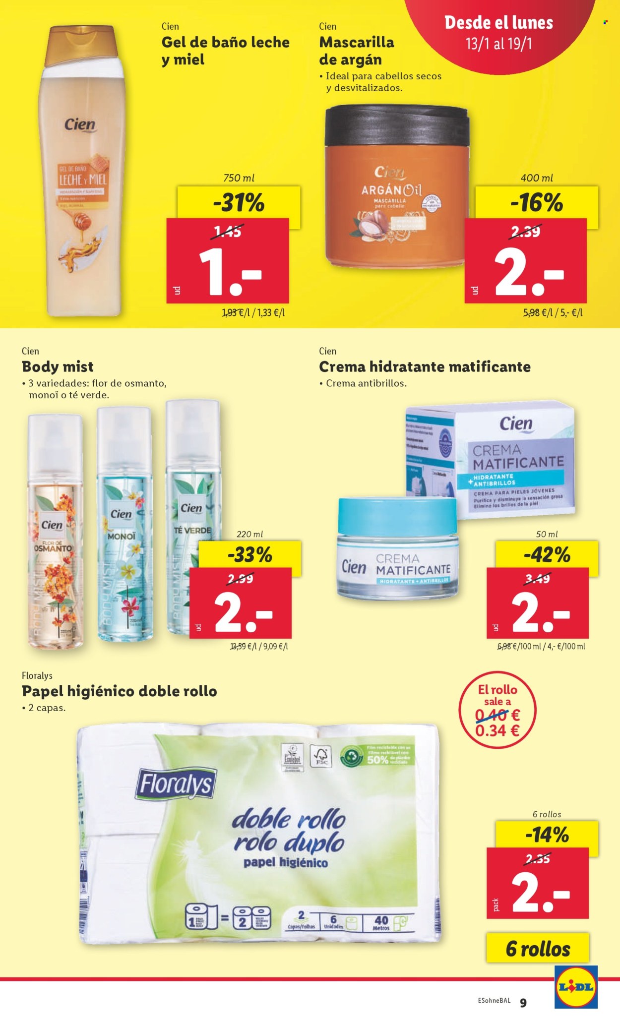 Folleto Lidl - 13/01/25 - 19/01/25. Página 9