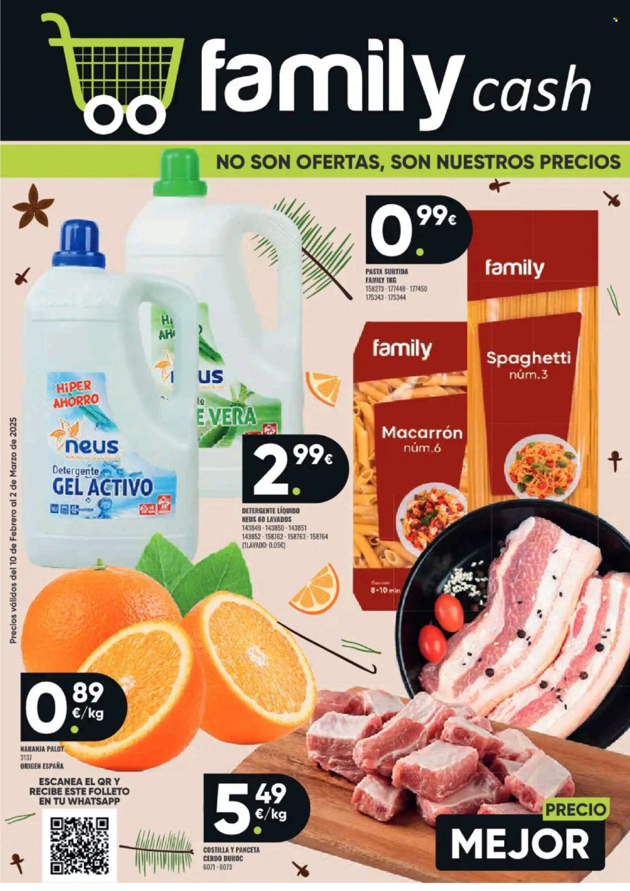Folleto Family Cash - 10/02/25 - 02/03/25. Página 1