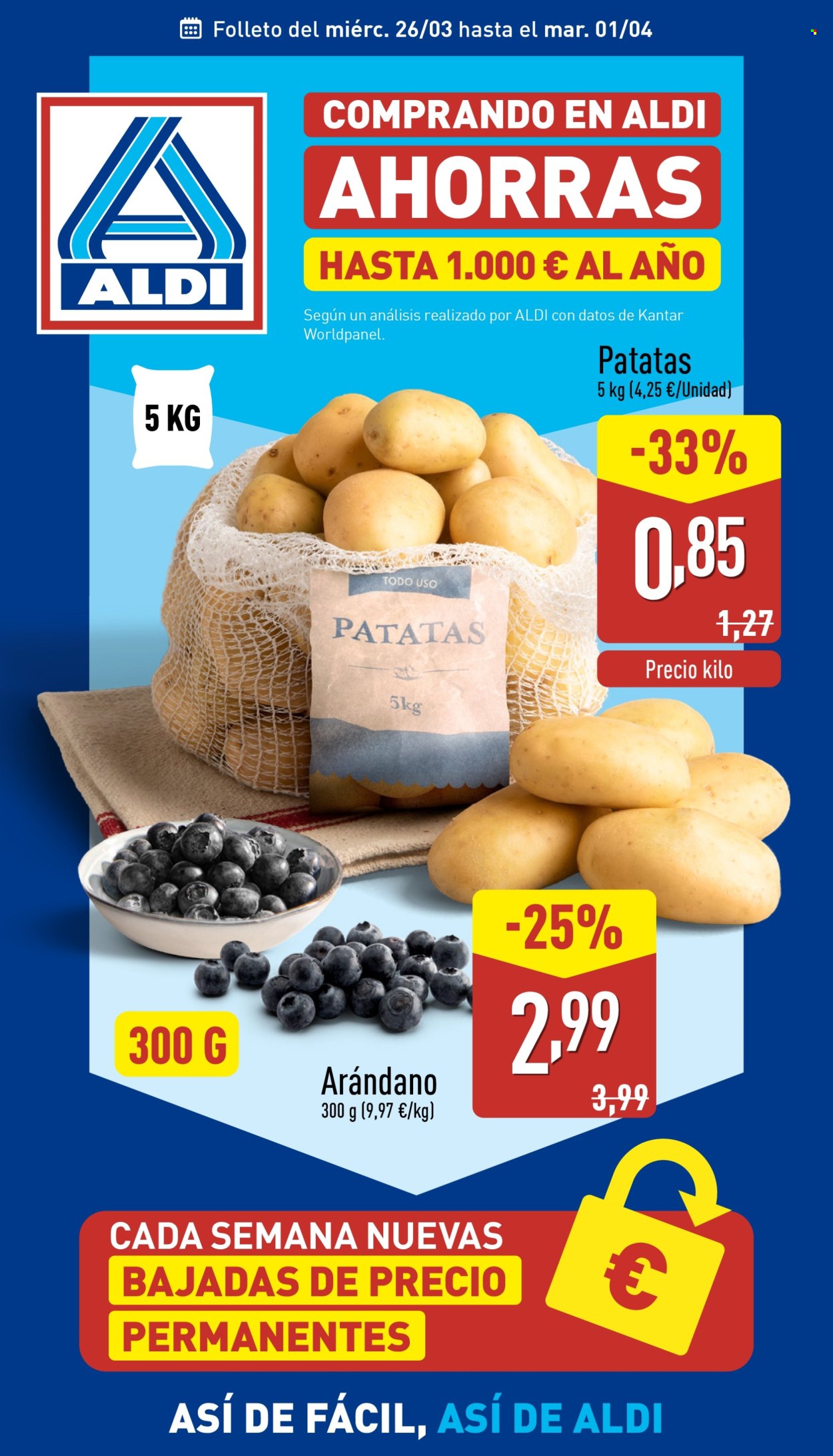 Folleto Aldi - 26/03/25 - 01/04/25. Página 1