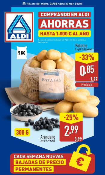 Folleto actual Aldi - 26/03/25 - 01/04/25.