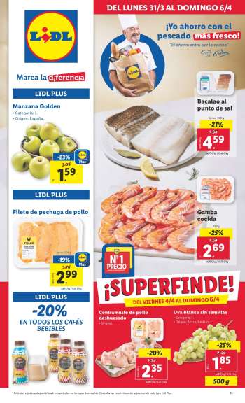 Folleto actual Lidl - 31/03/25 - 06/04/25.