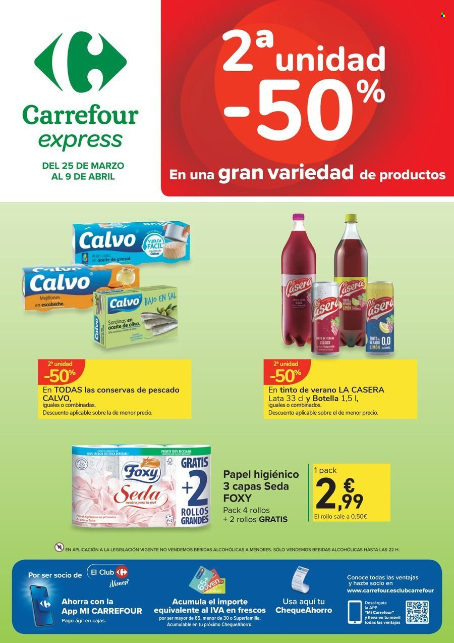 Folleto Carrefour - 25/03/25 - 09/04/25. Página 1