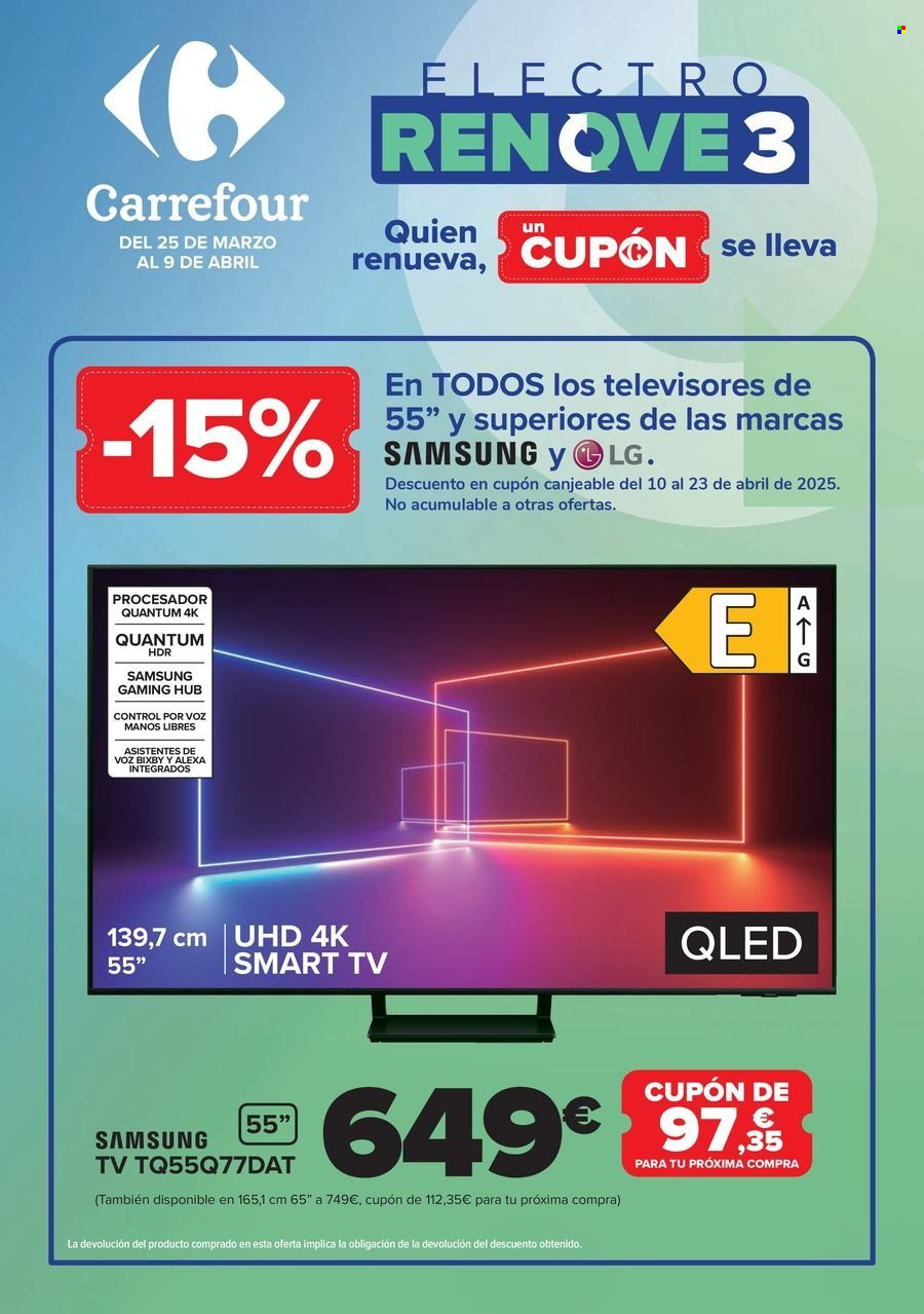 Folleto Carrefour - 25/03/25 - 09/04/25. Página 1