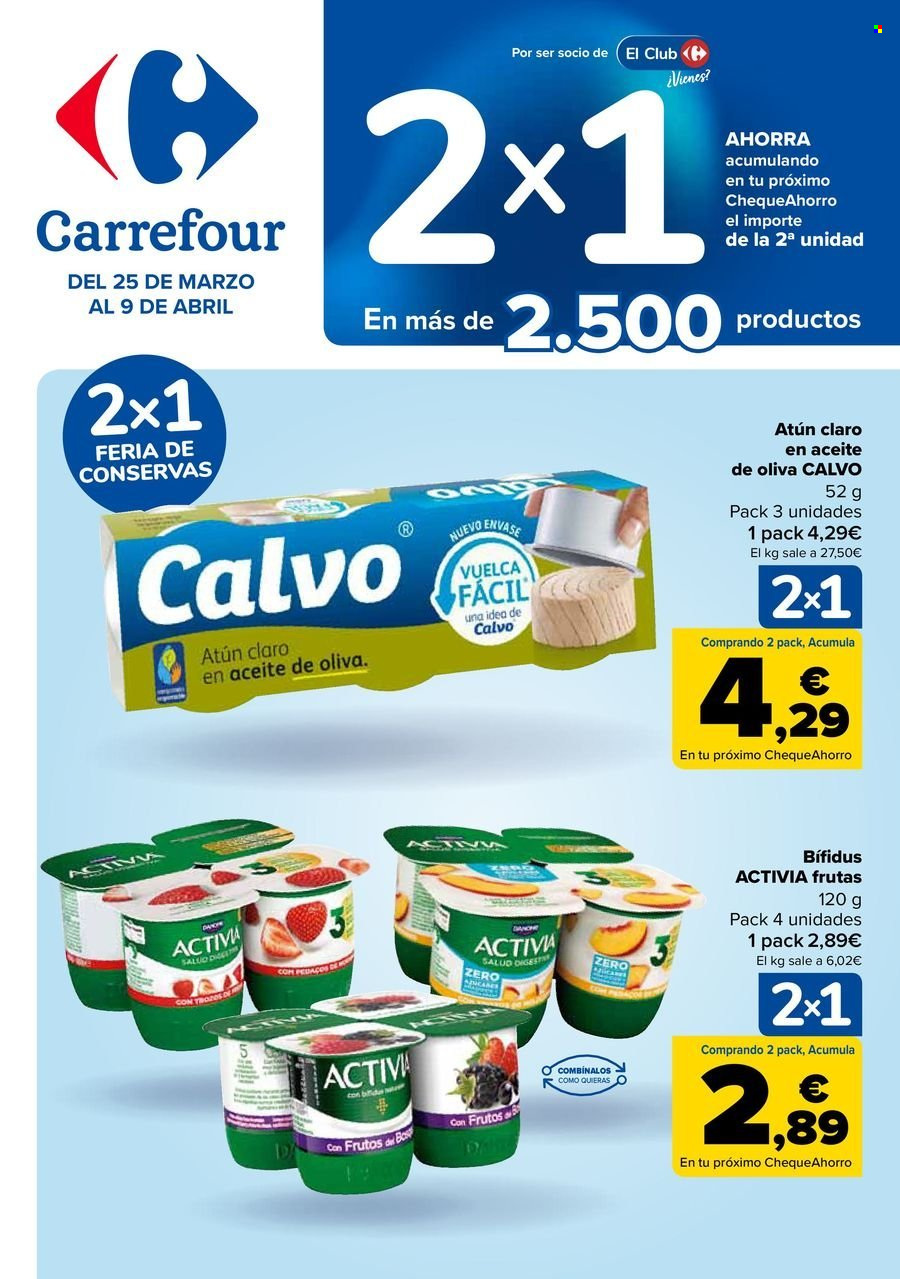 Folleto Carrefour - 25/03/25 - 09/04/25. Página 1
