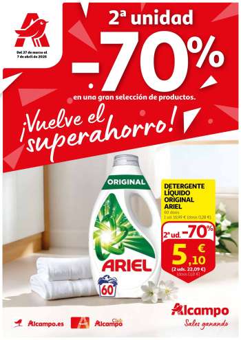 Folleto actual Alcampo - 27/03/25 - 07/04/25.