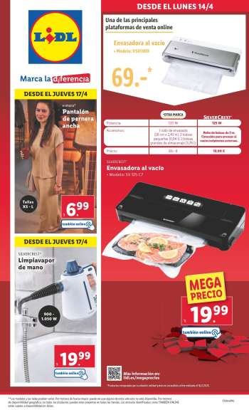 Folleto actual Lidl - 14/04/25 - 20/04/25.