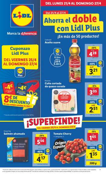 Folleto actual Lidl - 21/04/25 - 27/04/25.