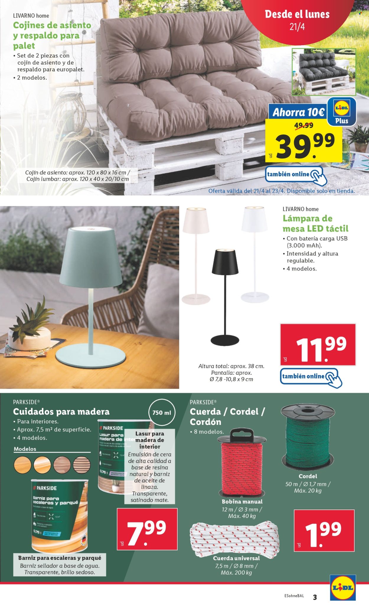 Folleto Lidl - 21/04/25 - 27/04/25. Página 3