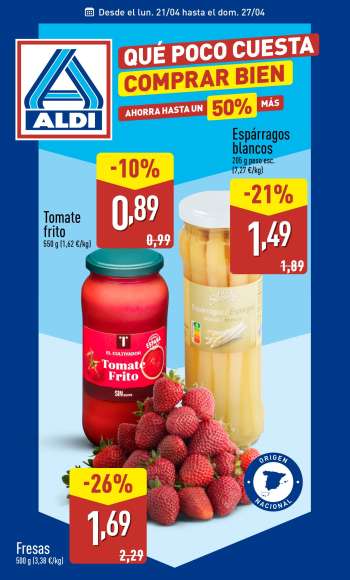 Folleto actual Aldi - 21/04/25 - 27/04/25.