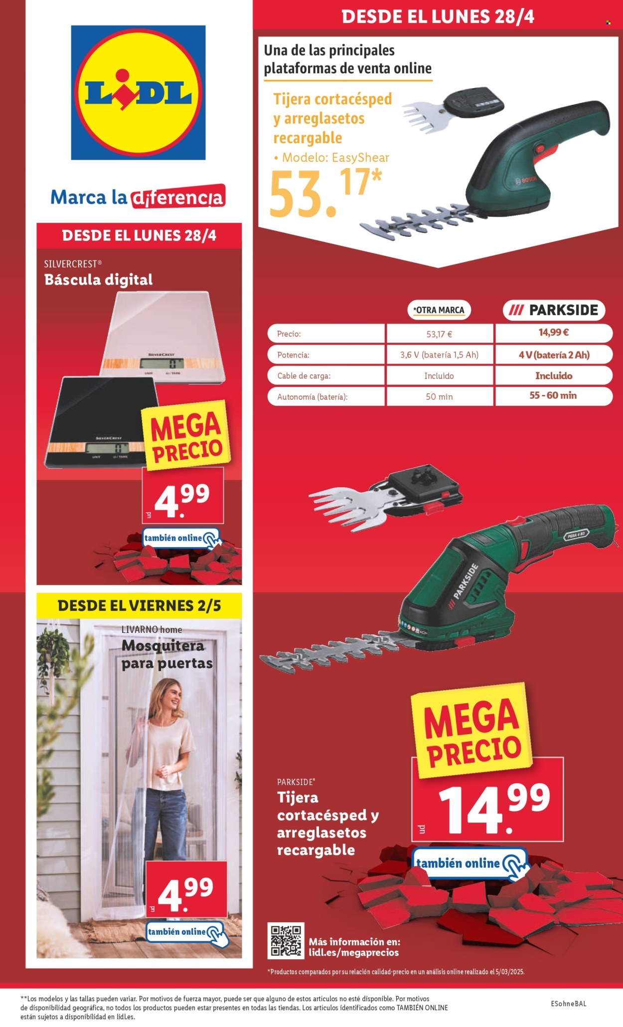 Folleto Lidl - 28/04/25 - 04/05/25. Página 1