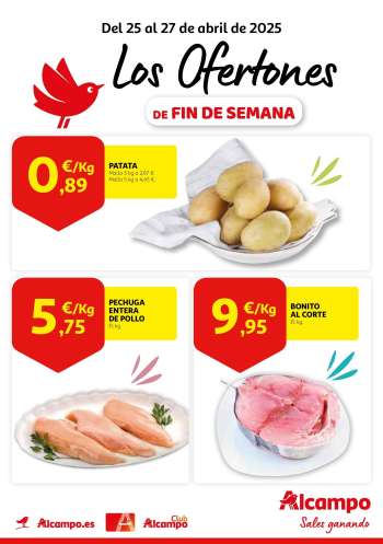 Folleto actual Alcampo - 25/04/25 - 27/04/25.