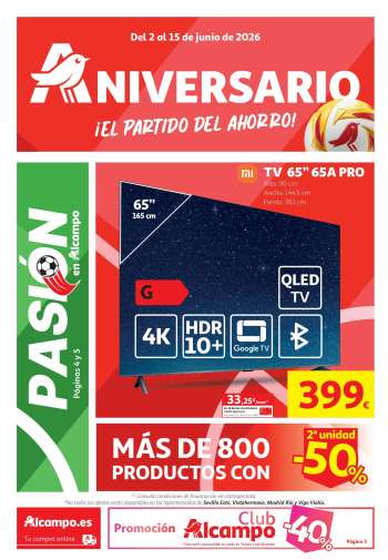 Folleto actual Alcampo - 02/06/26 - 15/06/26.